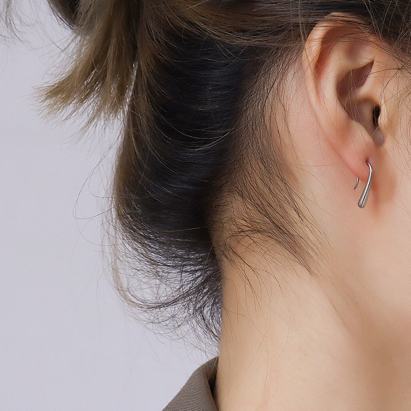 18K Gold PVD Stainless Steel Minimalist Earrings / 25103005