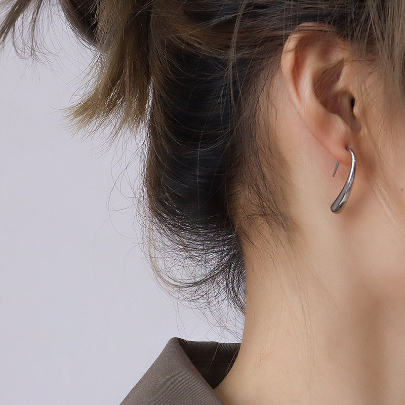 18K Gold PVD Stainless Steel Minimalist Earrings / 25103005