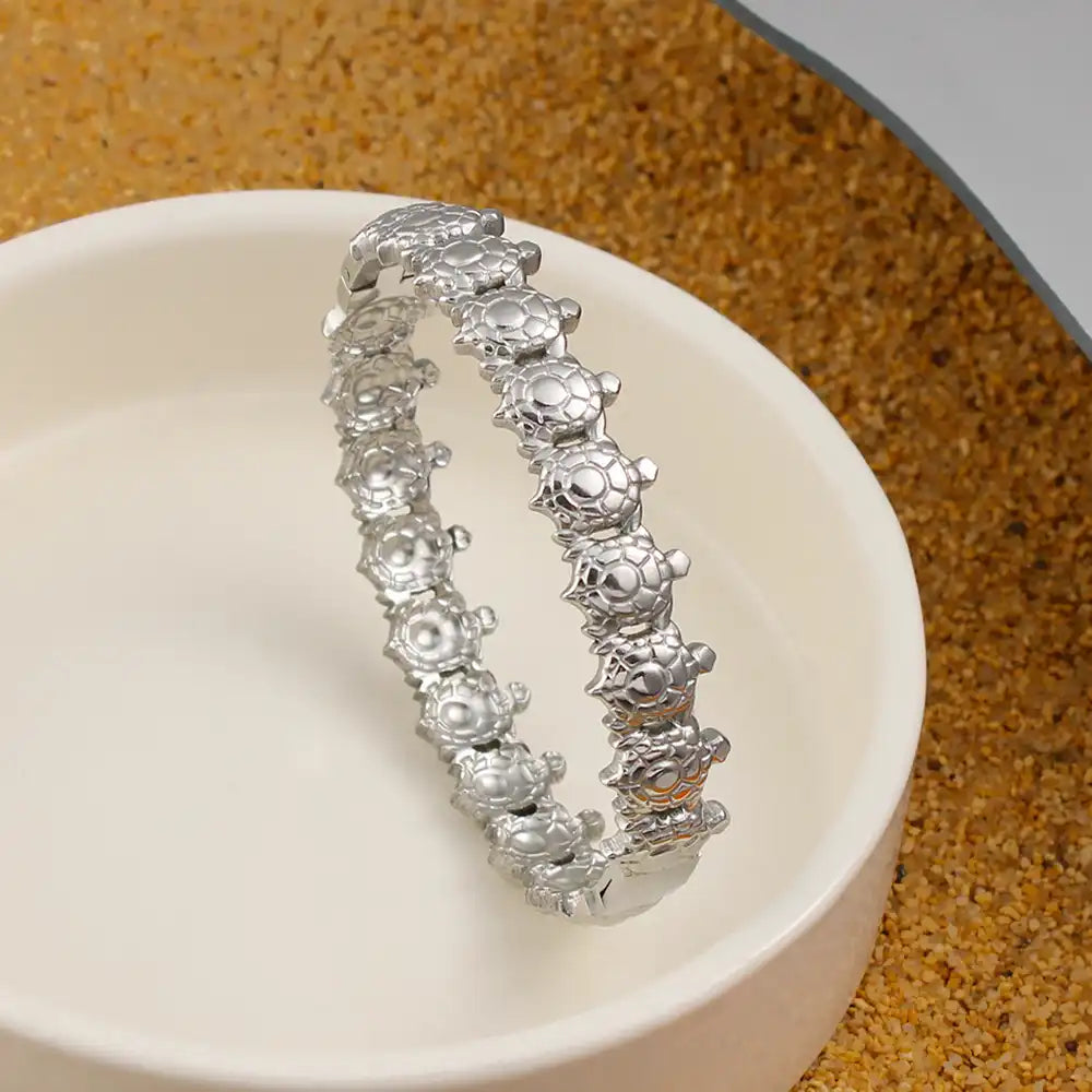 18K Gold PVD titanium steel Turtle Bracelet / 25303086