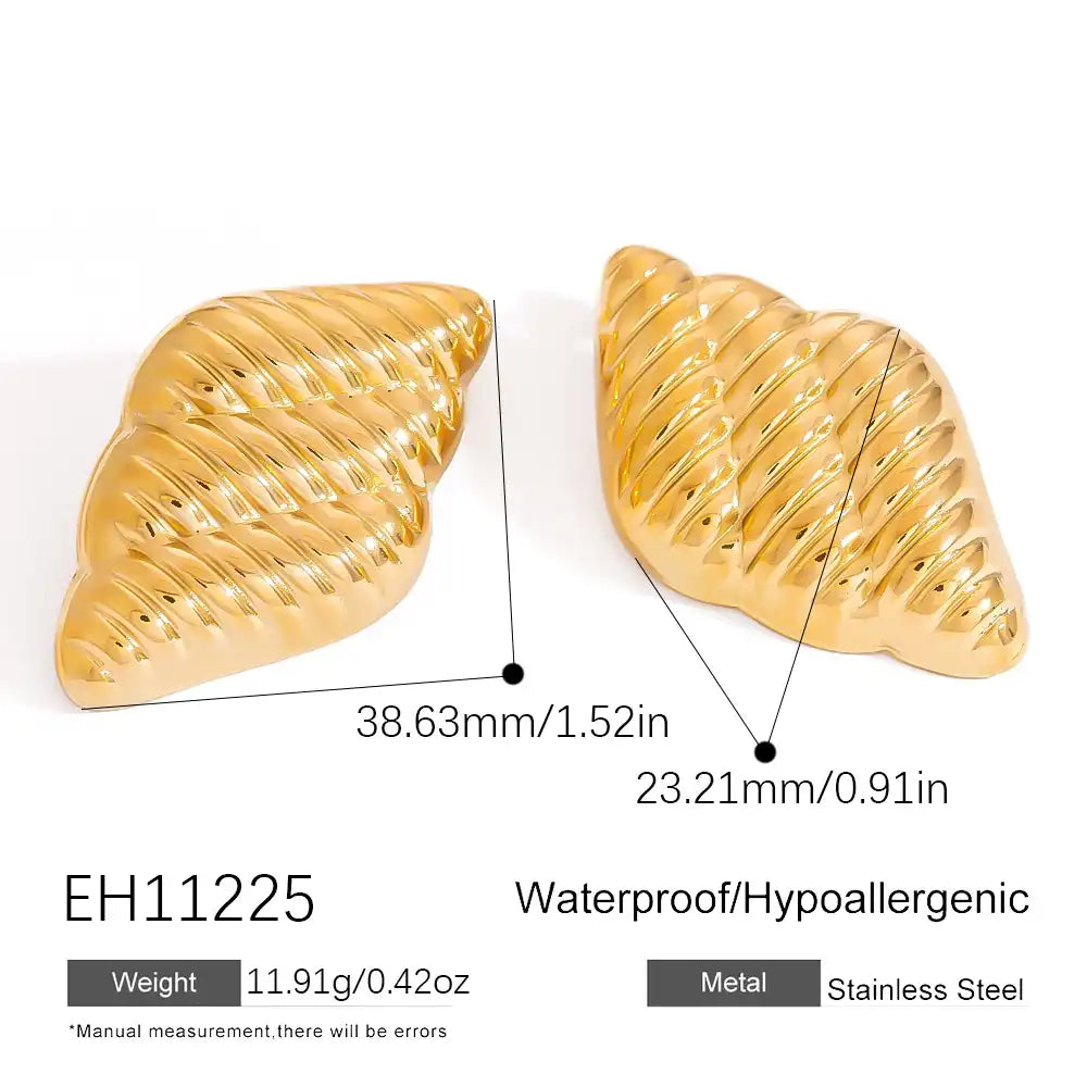 1 Pair Stainless steel irregular geometric fashion Stud earrings / 25104024