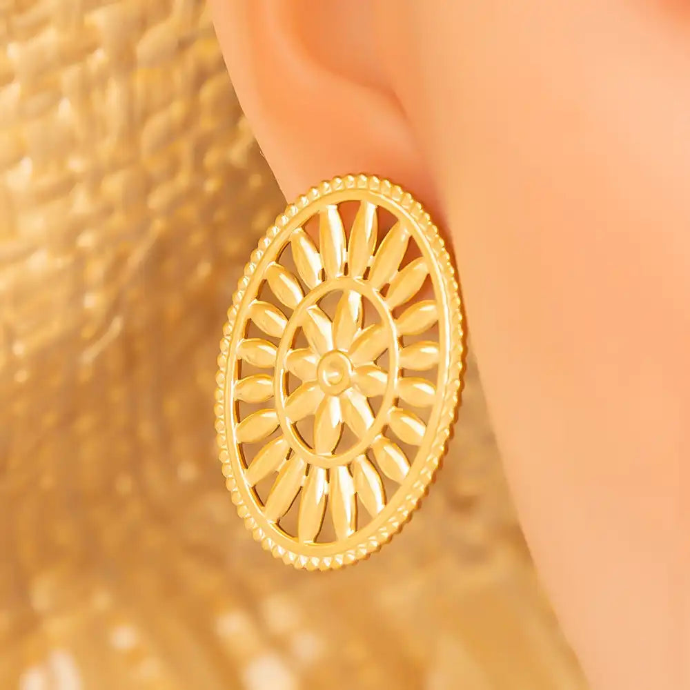 1 Pair Stainless steel irregular geometric fashion Stud earrings / 25104024