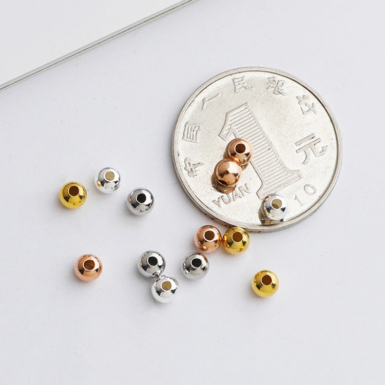2-5mm Round Beads Sterling Silver Beads ( pk of 10 )