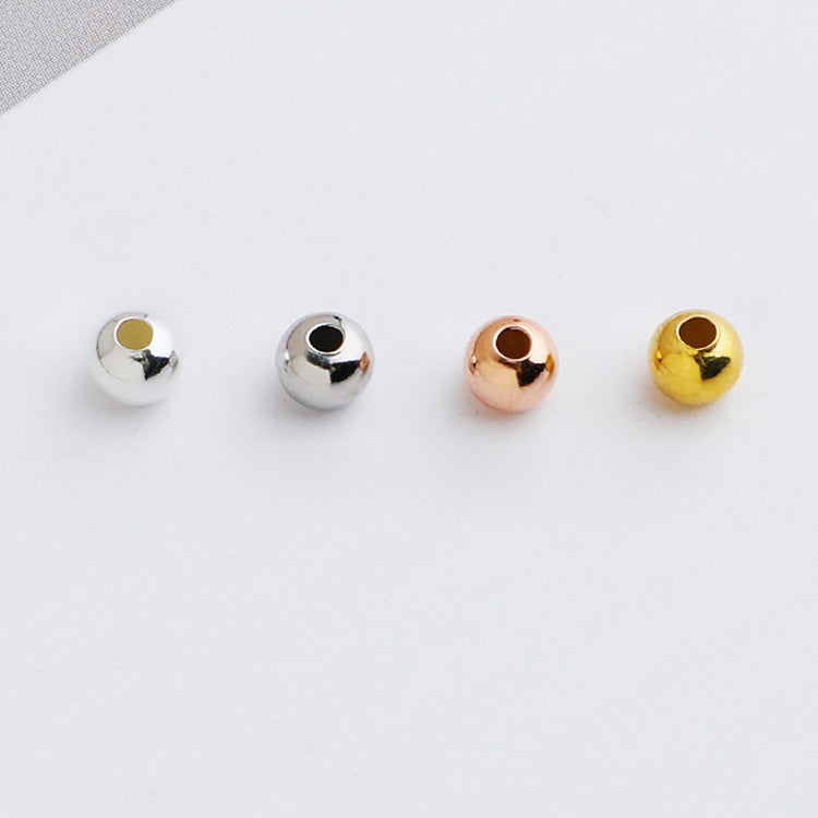 2-5mm Round Beads Sterling Silver Beads ( pk of 10 )