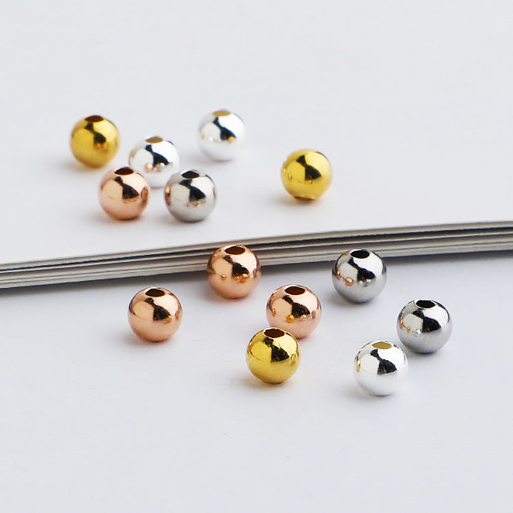 2-5mm Round Beads Sterling Silver Beads ( pk of 10 )