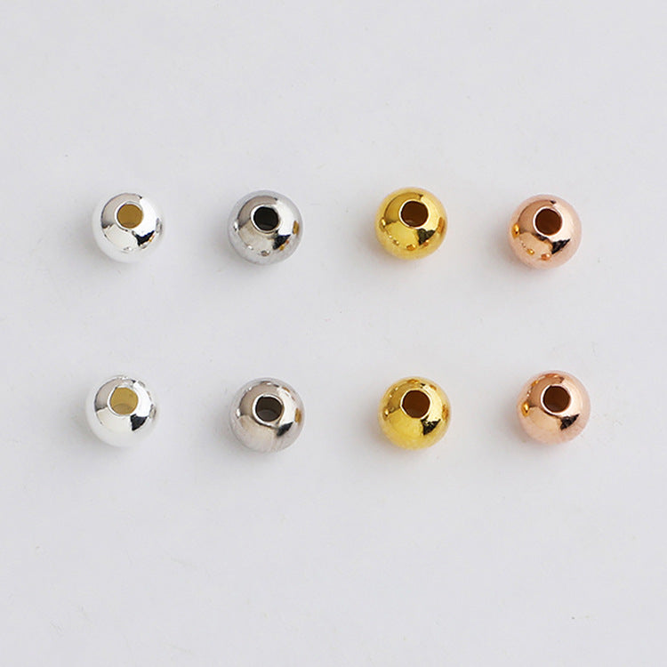 2-5mm Round Beads Sterling Silver Beads ( pk of 10 )