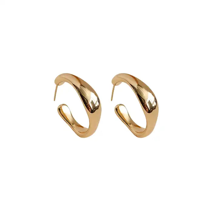 1 Pair French Style Geometry Hoop Earring / KE2002