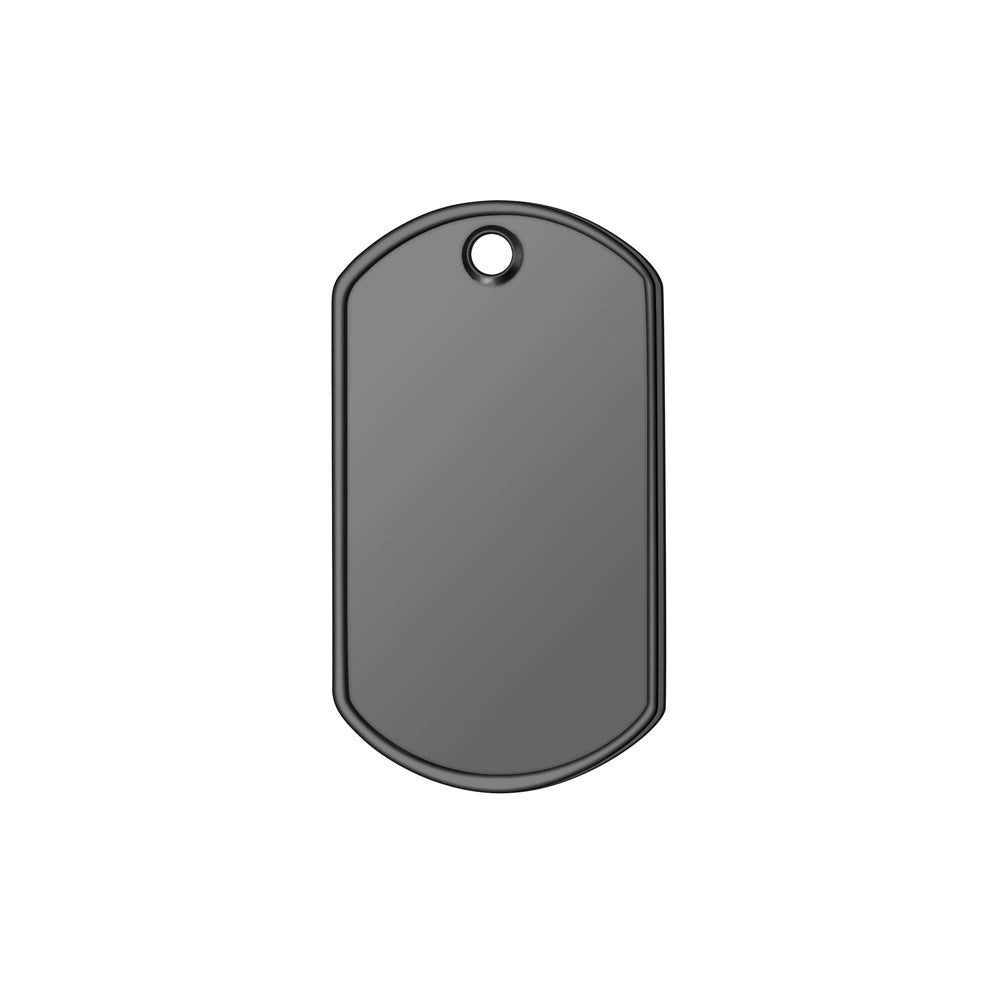 50*28mm Stainless Steel Engravable Military Dog Tags ( pk of 10 ) / KT0013