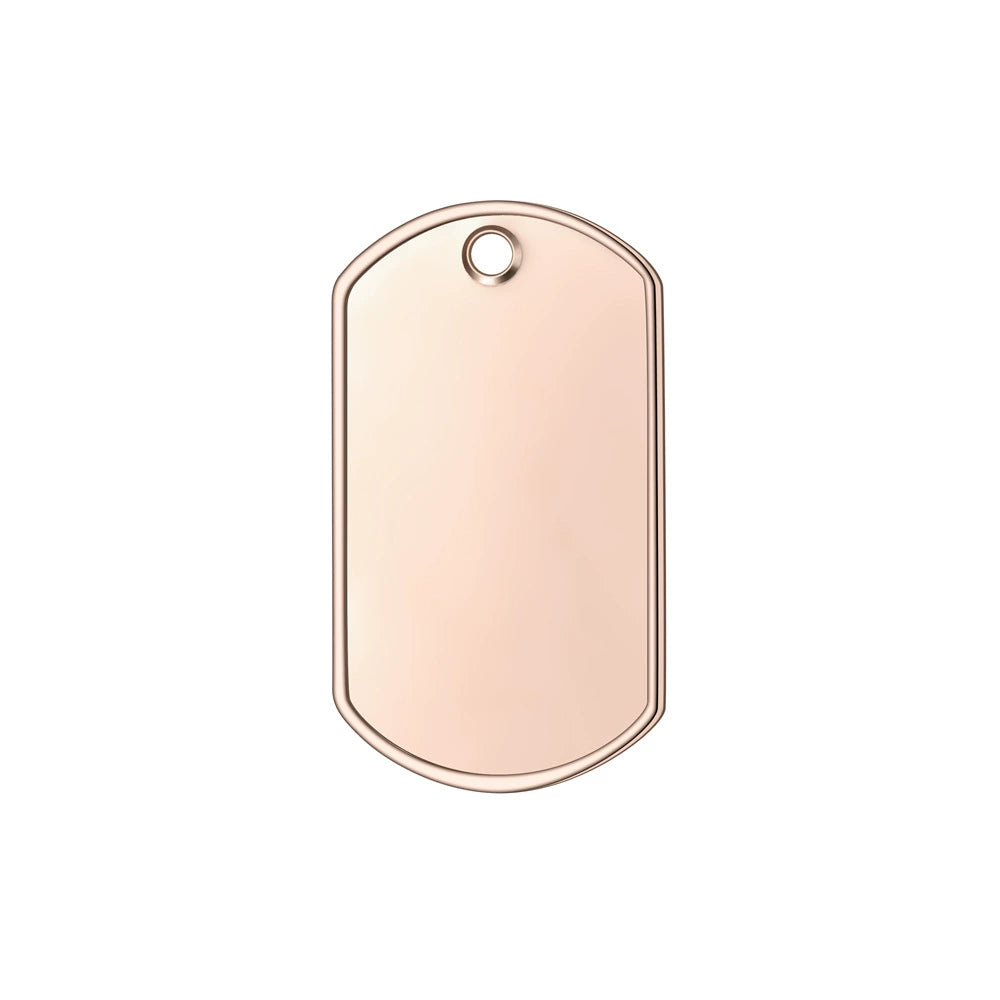 50*28mm Stainless Steel Engravable Military Dog Tags ( pk of 10 ) / KT0013
