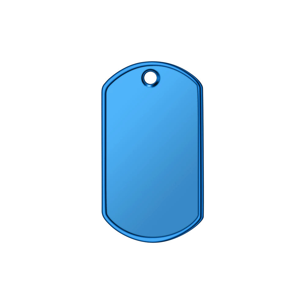 50*28mm Stainless Steel Engravable Military Dog Tags ( pk of 10 ) / KT0013