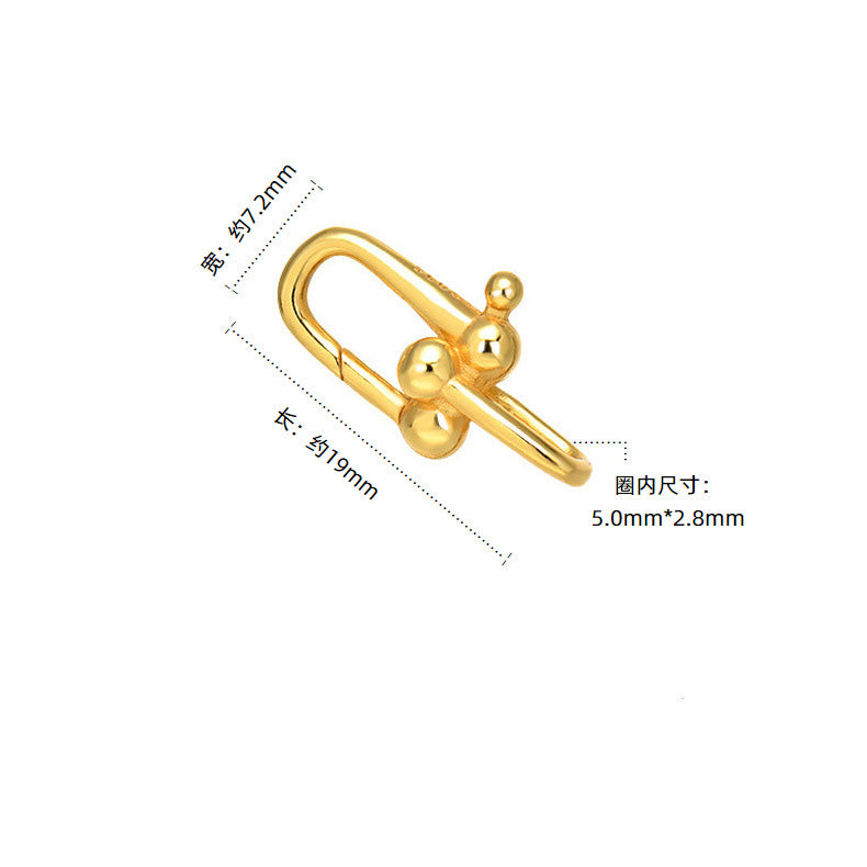 7.2*19mm Sterling Silver Vachette Clasps for Necklace ( pk of 10 )