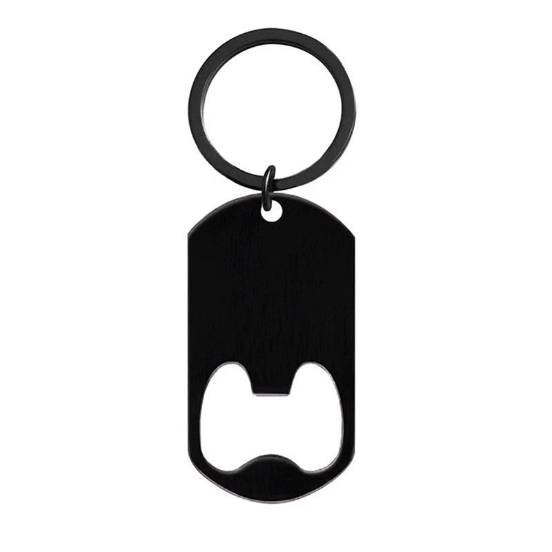 Blank Engravable stainless steel keychain bottle opener for engraving bulk wholesale / KC4003