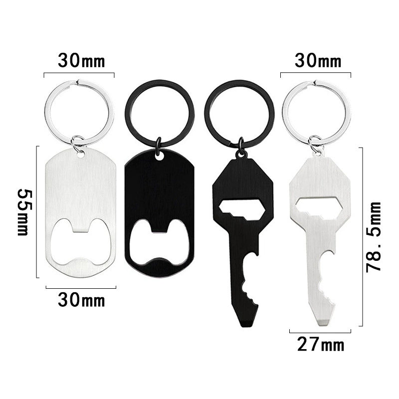 Blank Engravable stainless steel keychain bottle opener for engraving bulk wholesale / KC4003