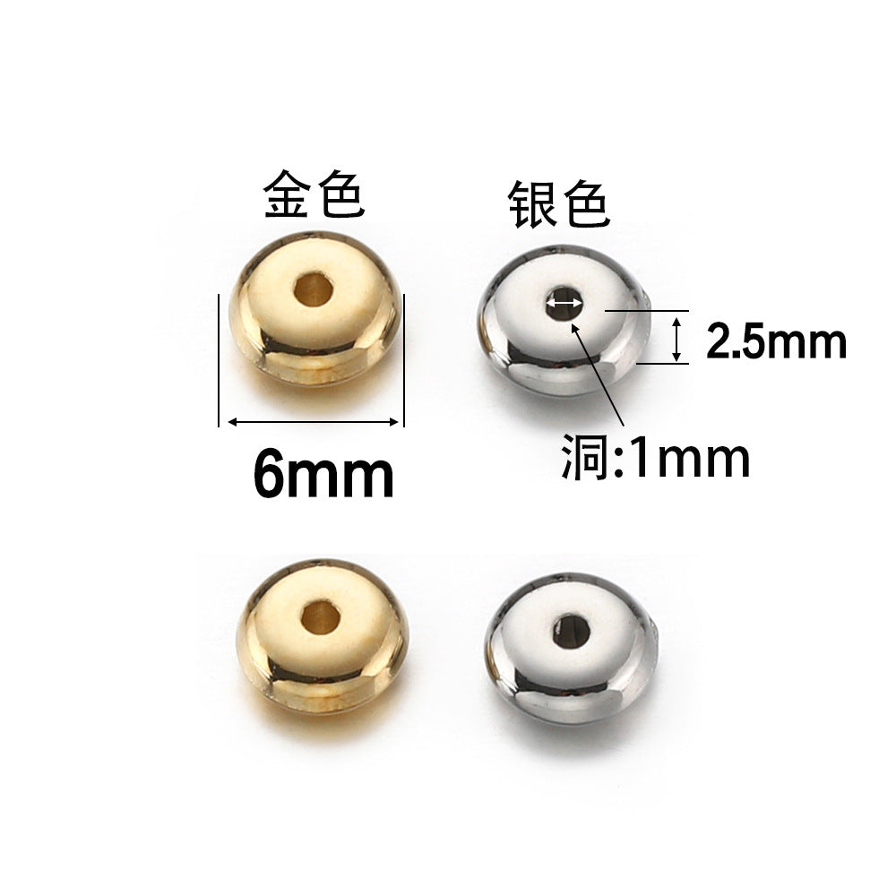CCB round spacer beads ( pk of 250 )