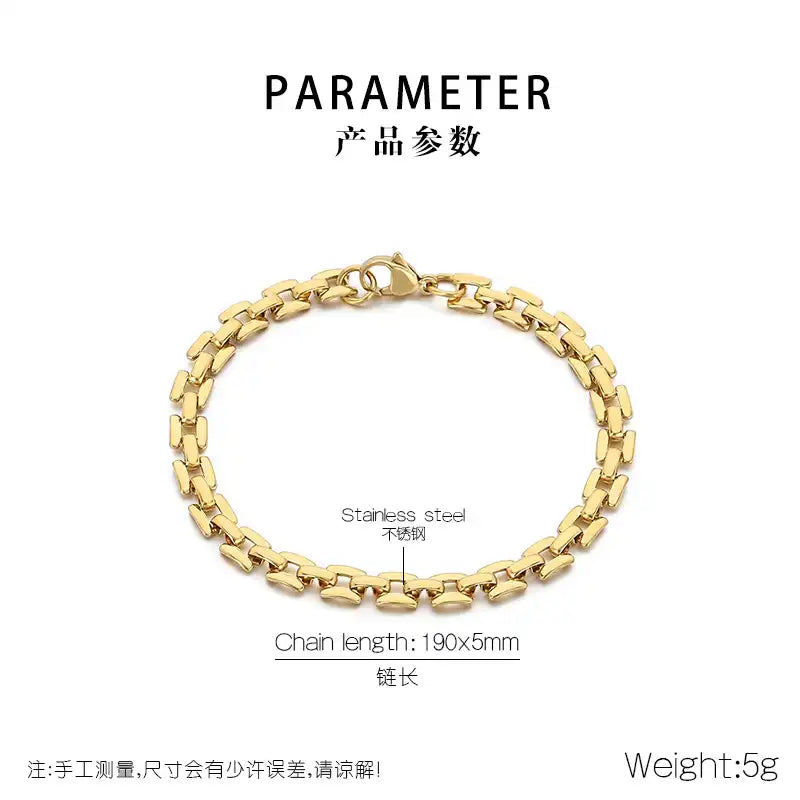 Hollow-out titanium steel bracelet. / 25303072