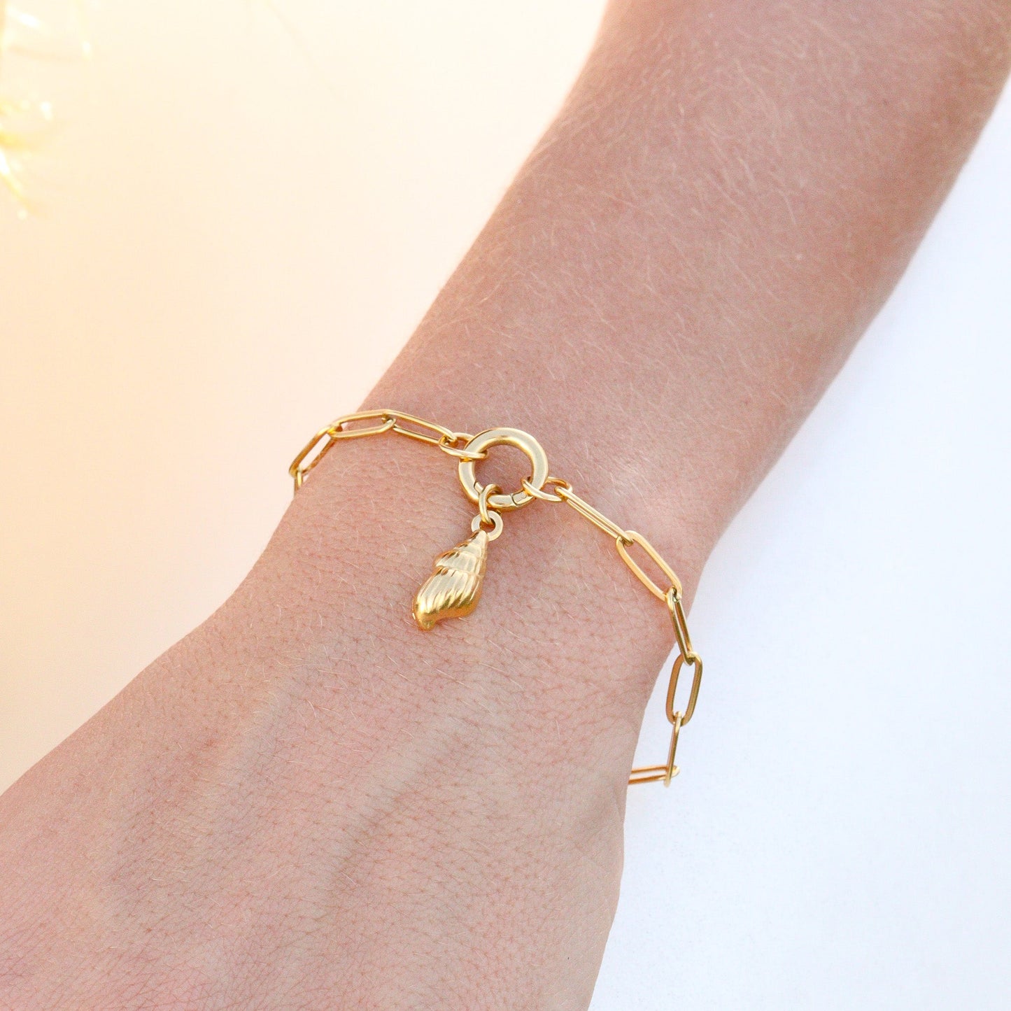 Paperclip Charm Keeper Bracelet Lifestyle