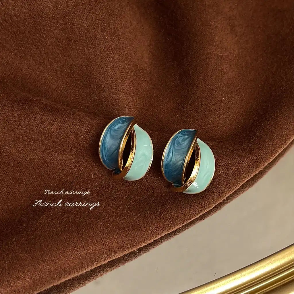 1 Pair Sterling Silver Women Exaggerated Luxury Vintage Stud Earrings Wholesale / KE3017