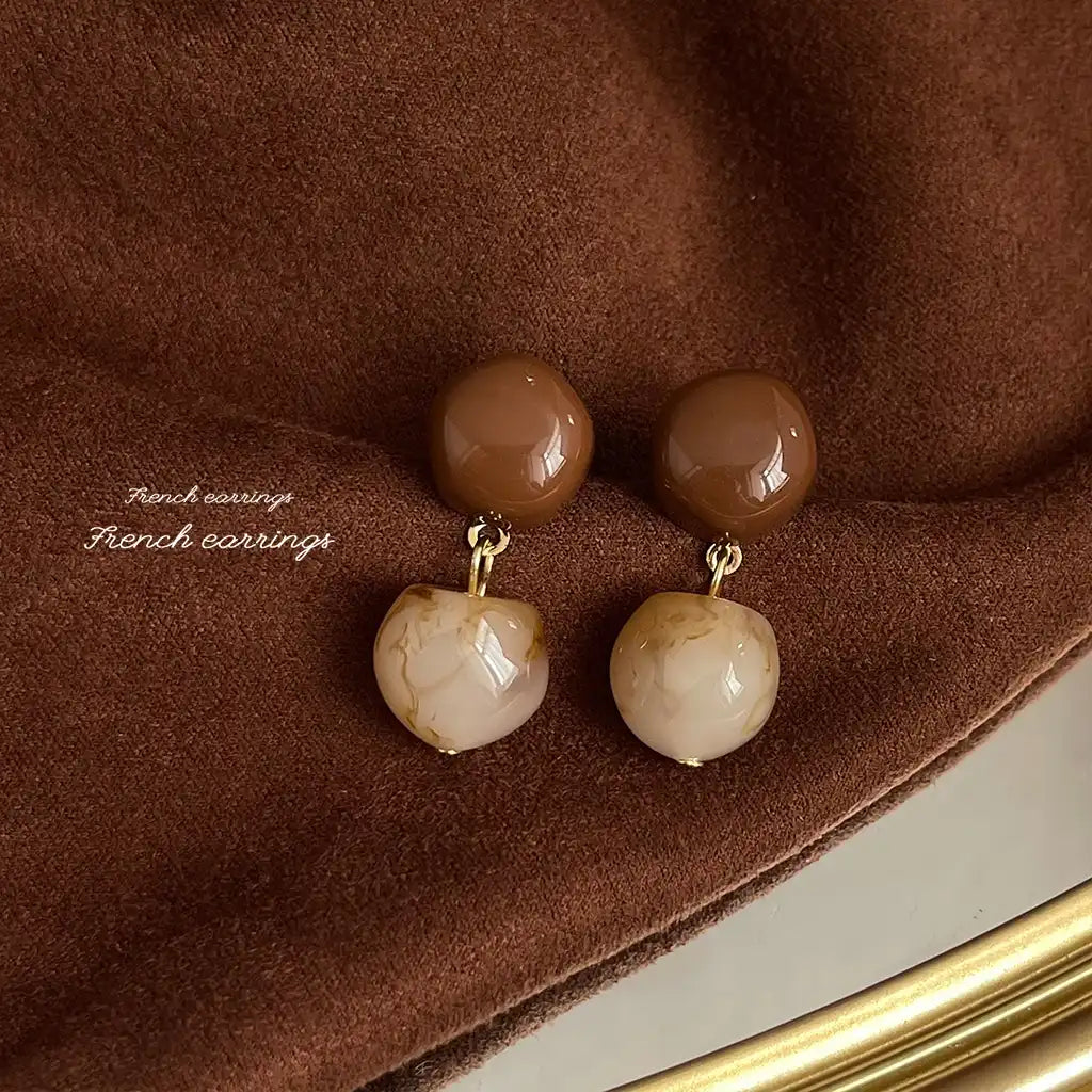 1 Pair Sterling Silver Women Exaggerated Luxury Vintage Drop Earrings Wholesale / KE3018