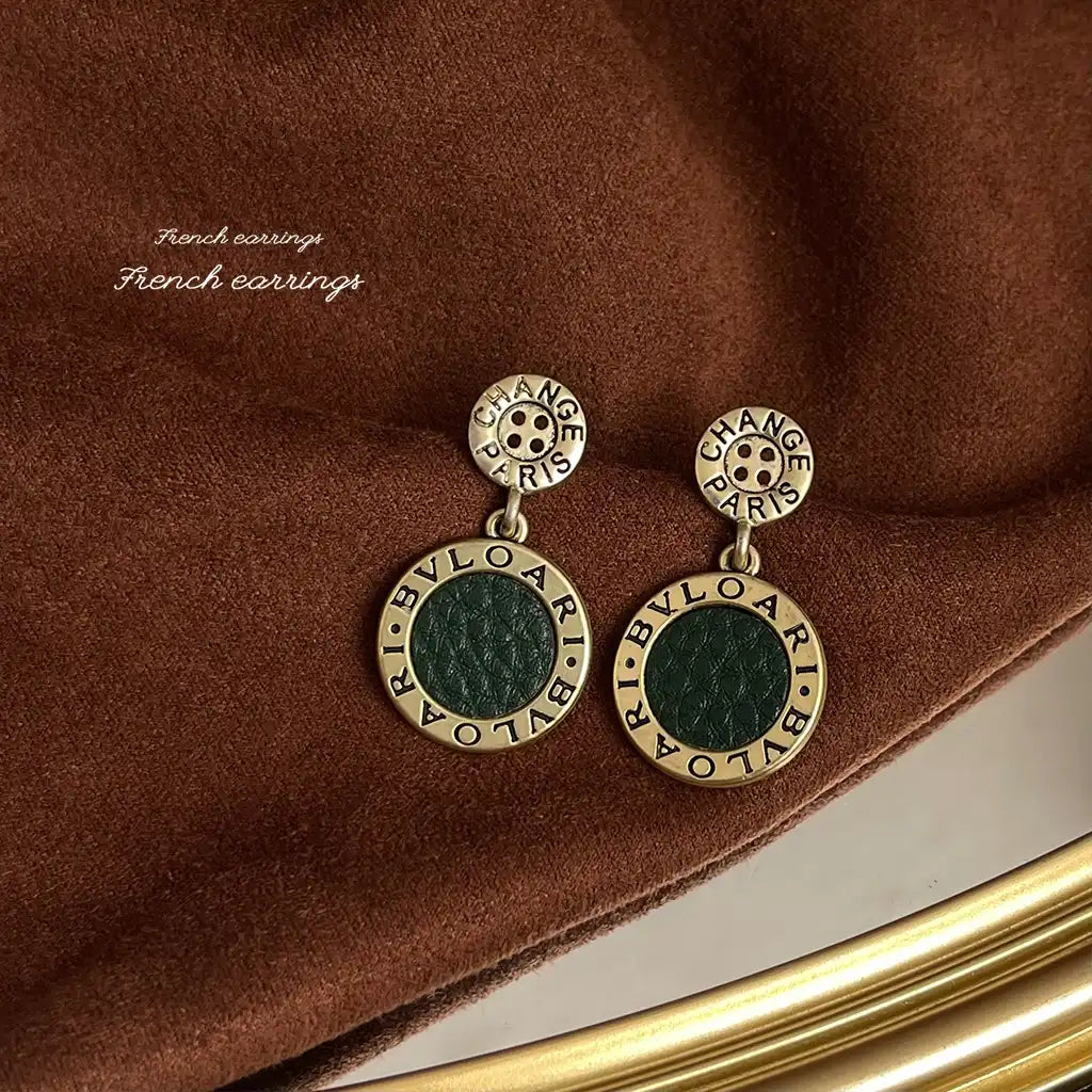 1 Pair Sterling Silver Women Exaggerated Luxury Vintage Drop Earrings Wholesale / KE3019
