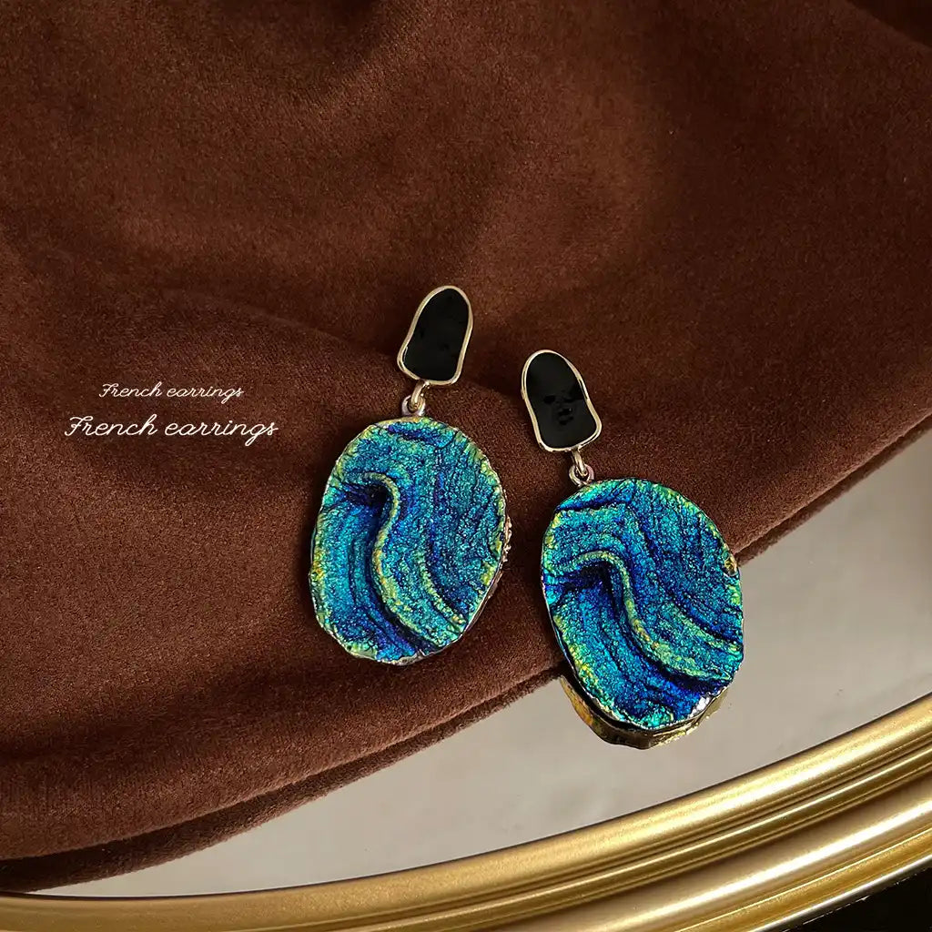 1 Pair Sterling Silver Women Exaggerated Luxury Vintage Stud Earrings Wholesale / KE3032