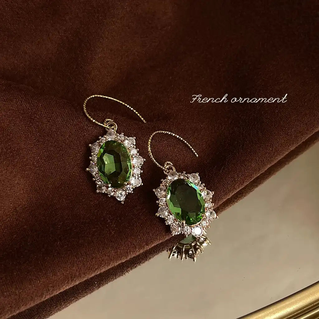 1 Pair Sterling Silver Women Exaggerated Luxury Vintage Hoop Earrings Wholesale / KE3035