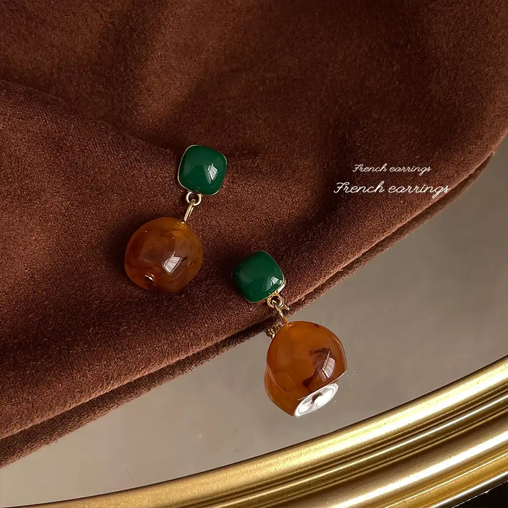 1 Pair Sterling Silver Women Exaggerated Luxury Vintage Drop Earrings Wholesale / KE3036