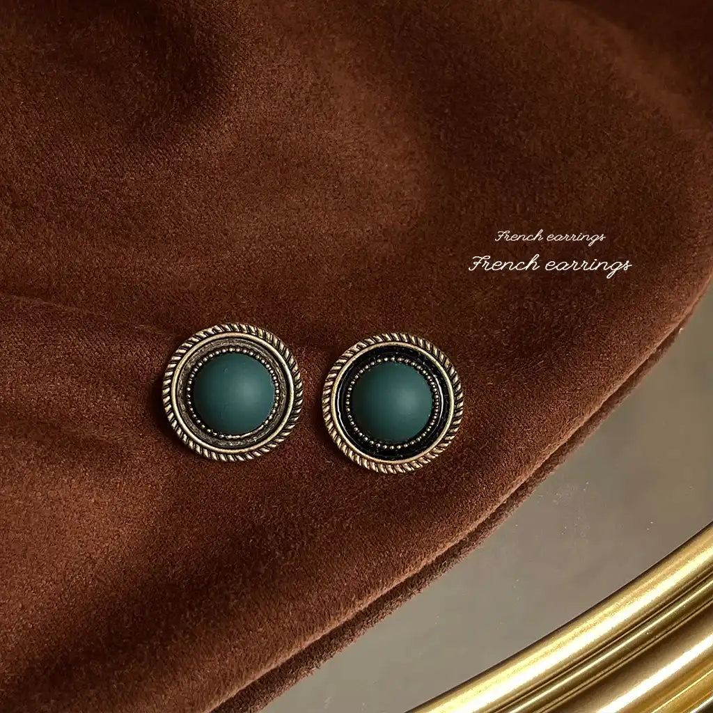 1 Pair Sterling Silver Women Exaggerated Luxury Vintage Stud Earrings Wholesale / KE3037