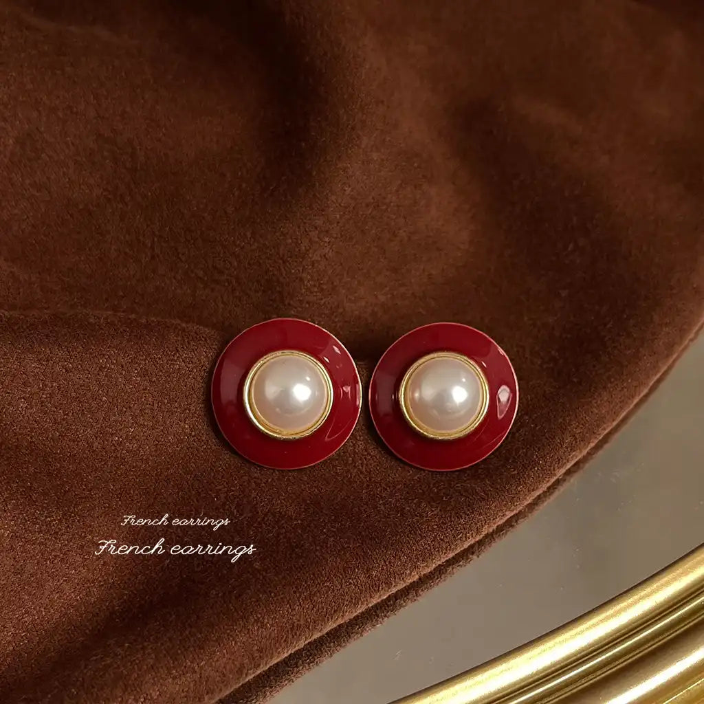 1 Pair Sterling Silver Women Exaggerated Luxury Vintage Stud Earrings Wholesale / KE3041