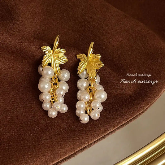 1 Pair Sterling Silver Women Exaggerated Luxury Vintage Stud Earrings Wholesale / KE3049