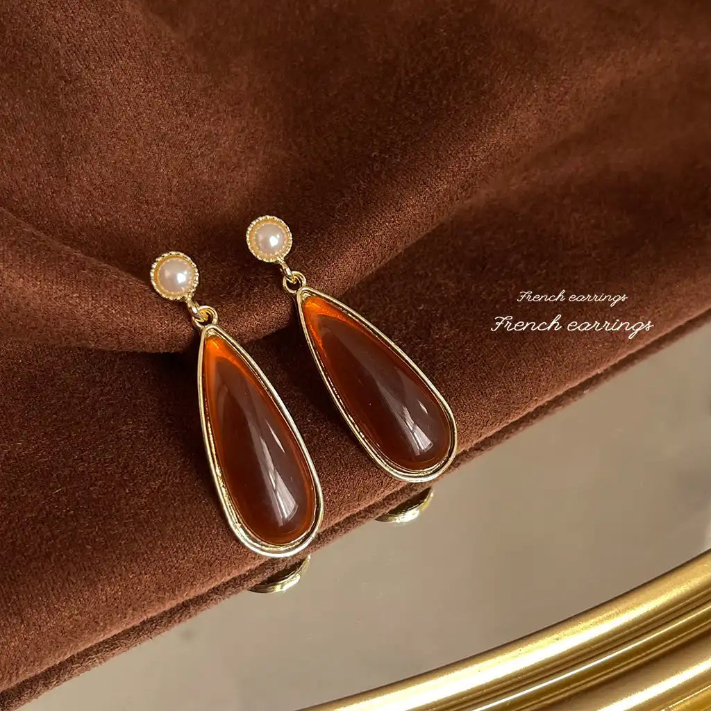 1 Pair Sterling Silver Women Exaggerated Luxury Vintage Stud Earrings Wholesale / KE3055