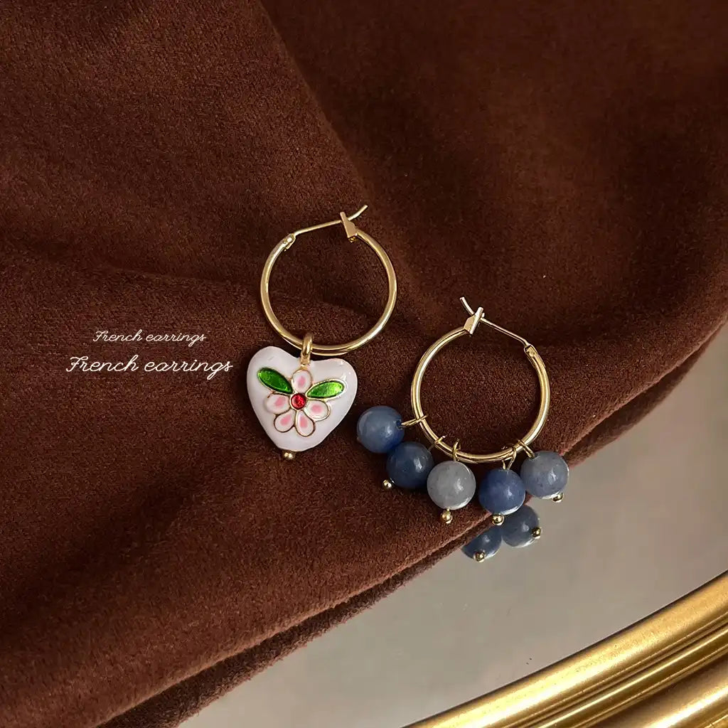 1 Pair Sterling Silver Exaggerated Luxury Vintage Hoop Earrings Wholesale / KE3061