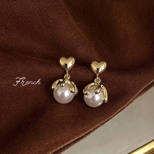 1 Pair Sterling Silver Exaggerated Vintage Stud Earrings Wholesale / KE3062