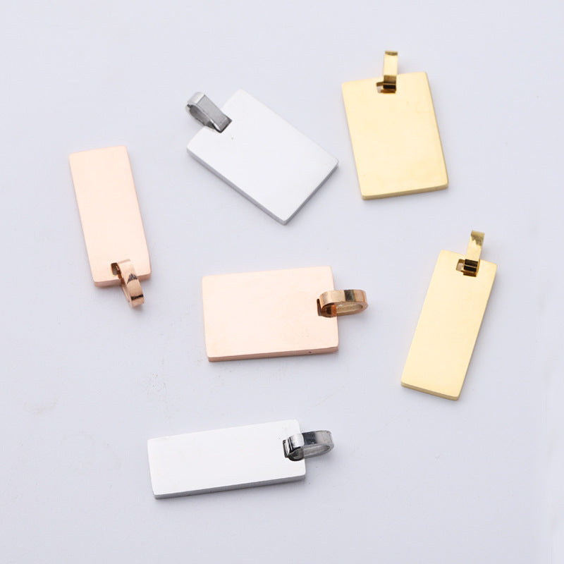 Laserable Jewelry Making Stainless Steel Pendants