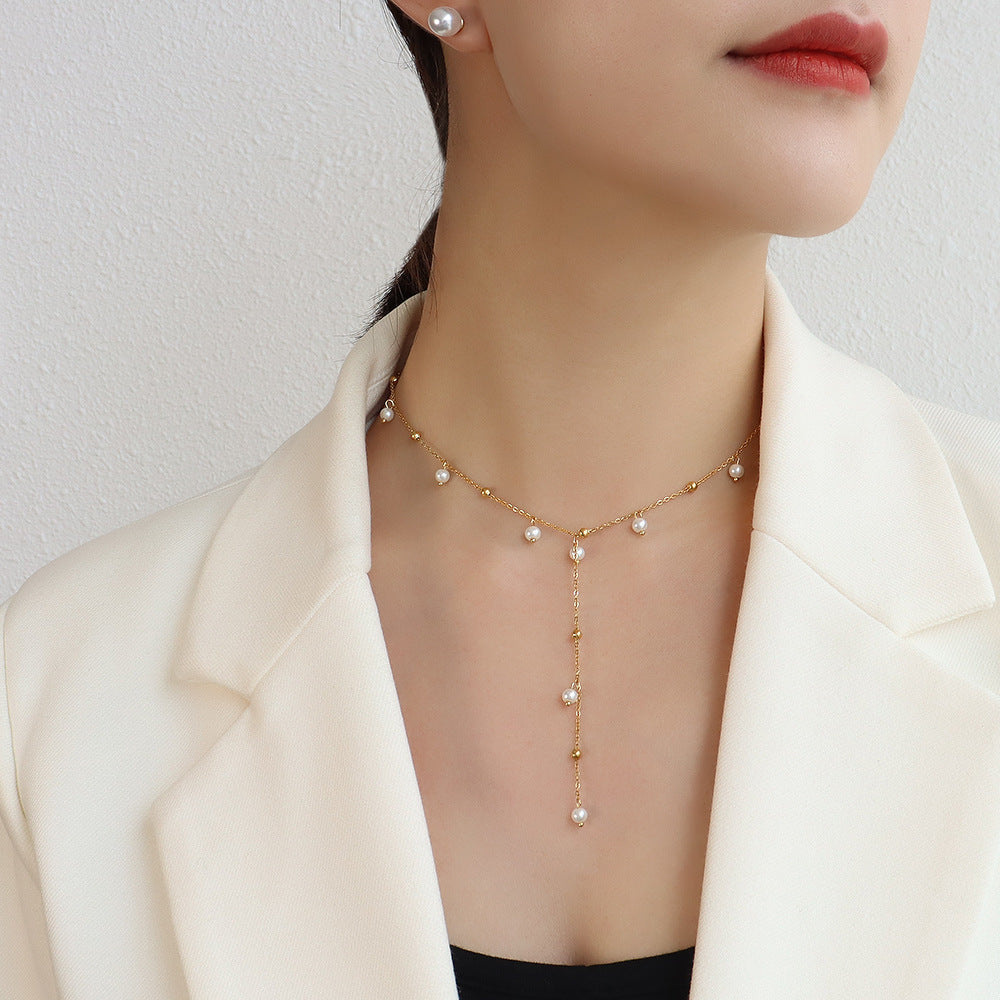Women's Stainless Steel Pendant Necklace / 25005001