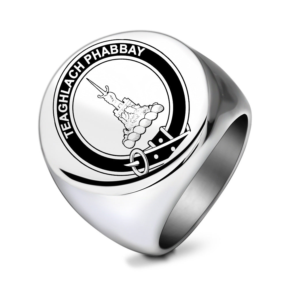 New arrival Stainless Steel Vintage Signet Rings / 25205003