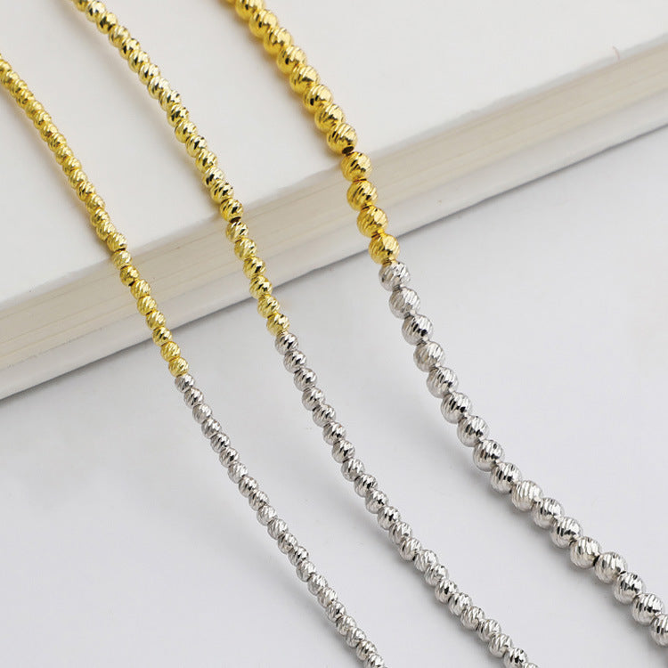 Round Beads Sterling Silver Beads ( pk of 10 )
