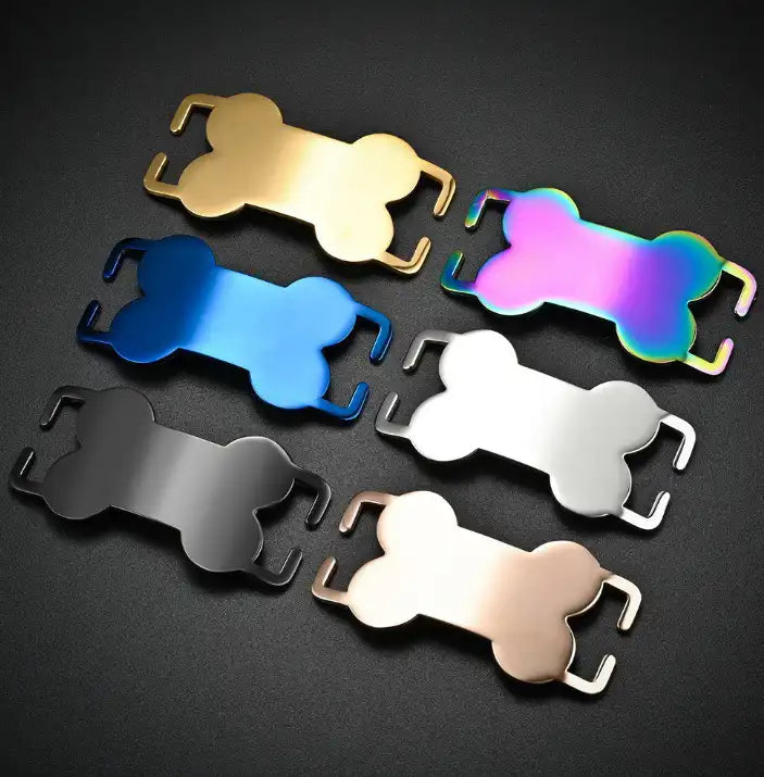Stainless Steel Blank Dog Collar Tags / Lot of 10pcs / KT0006