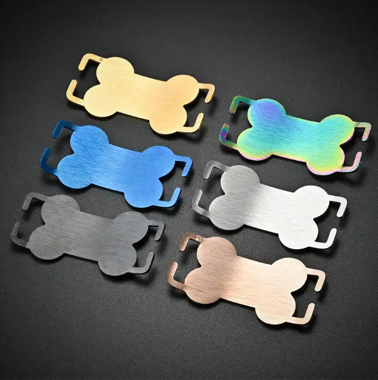 Stainless Steel Blank Dog Collar Tags / Lot of 10pcs / KT0006