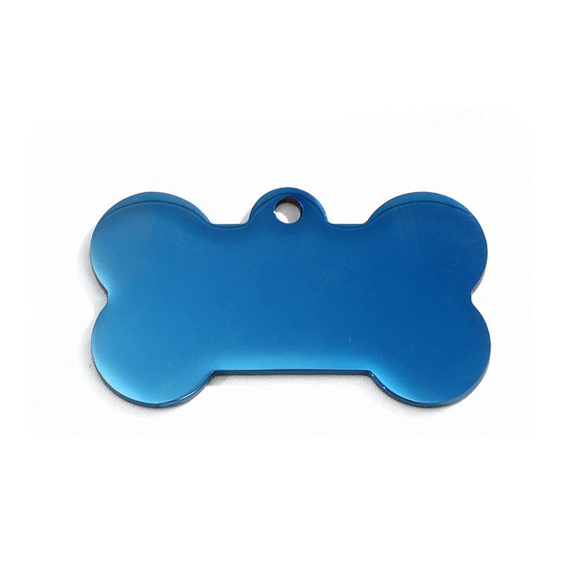 Stainless Steel Blank Engravable Bone Dog Tags / Lot of 10pcs / KT0001