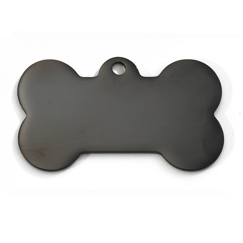 Stainless Steel Blank Engravable Bone Dog Tags / Lot of 10pcs / KT0001