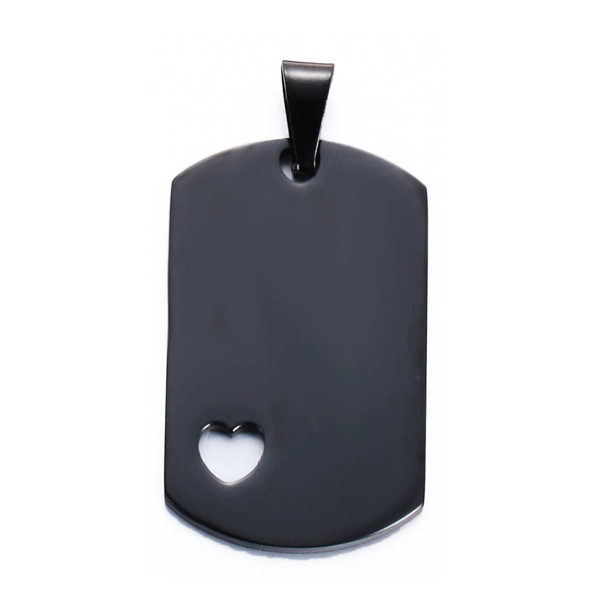 40*24mm Stainless Steel Blank Hollow HeartMinitary Dog Cat Tags ( pk of 10 ) / KT0012