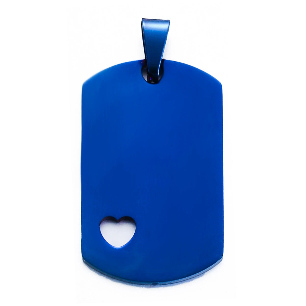 40*24mm Stainless Steel Blank Hollow HeartMinitary Dog Cat Tags ( pk of 10 ) / KT0012