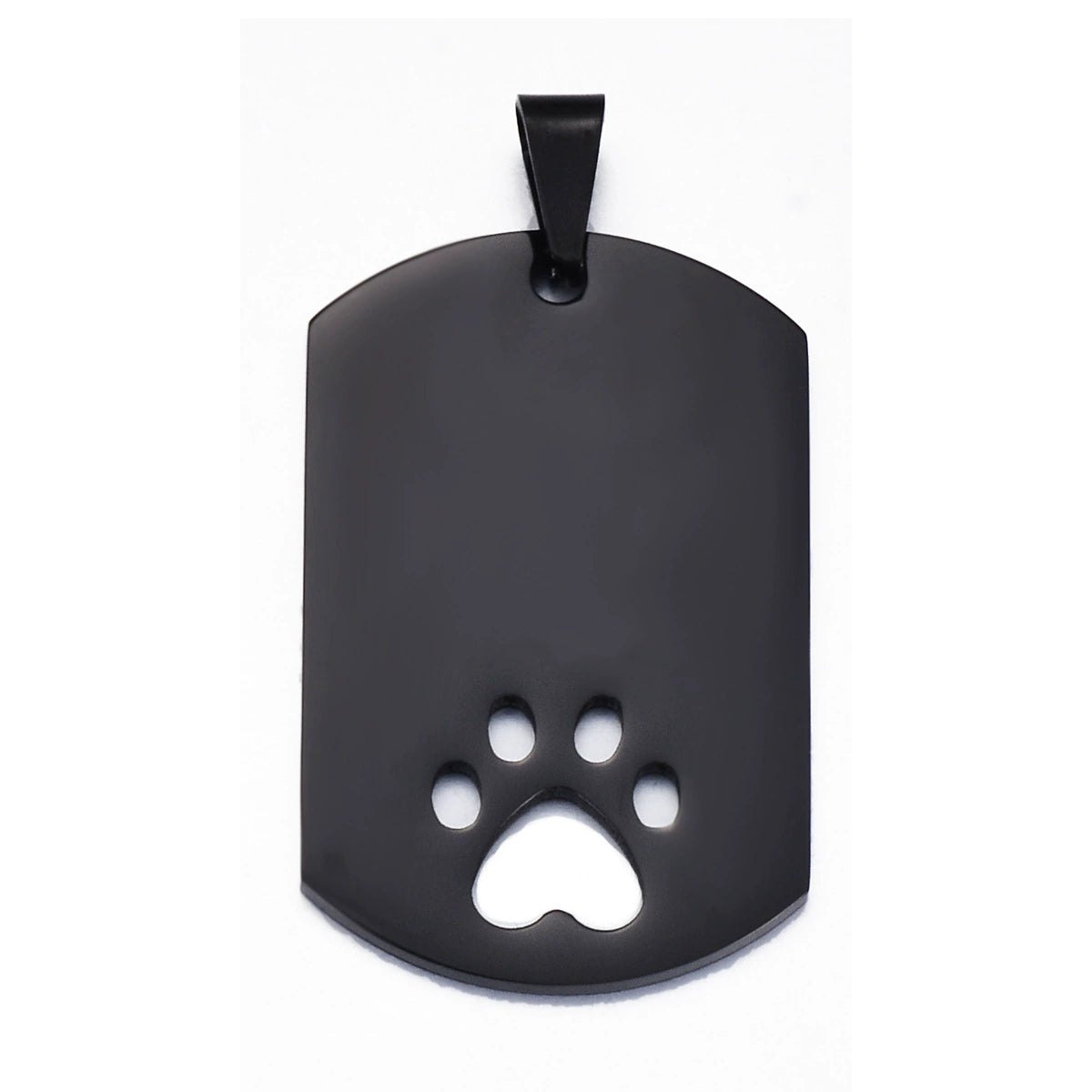 Stainless Steel Blank Hollow Paw Military Dog Tags ( pk of 10 ) / KT0015