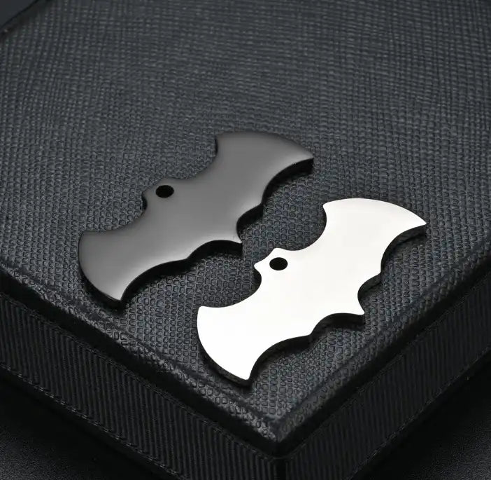Stainless Steel Engravable Bat Shape Cat Dog Tags ( pk of 10 ) / KT0045