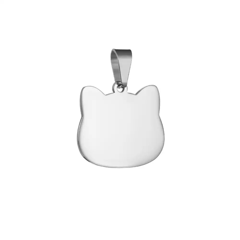 Stainless Steel Engravable Cat Tags ( pk of 10 ) / KT0033