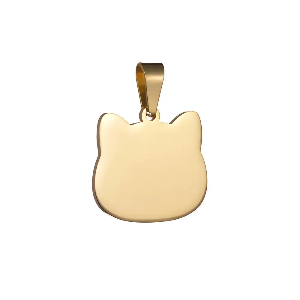 Stainless Steel Engravable Cat Tags ( pk of 10 ) / KT0033