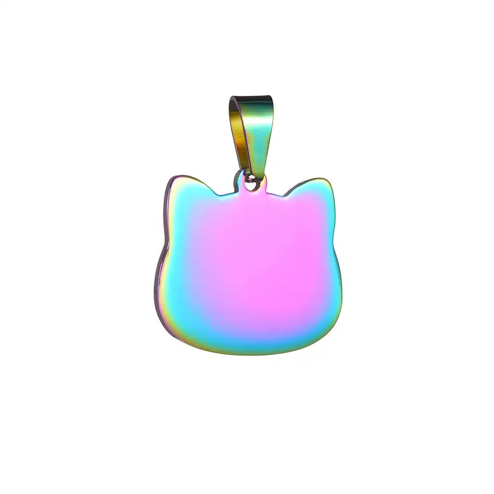 Stainless Steel Engravable Cat Tags ( pk of 10 ) / KT0033