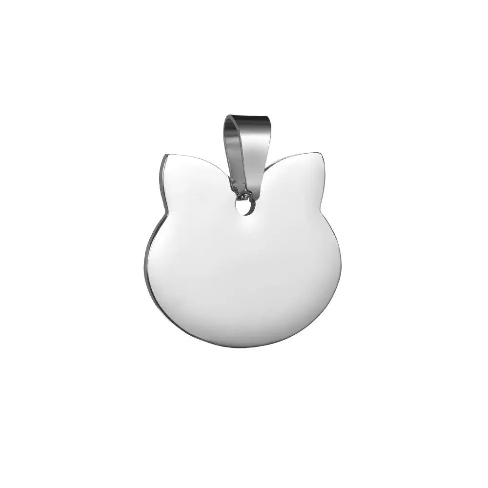Stainless Steel Engravable Cat Tags ( pk of 10 ) / KT0034