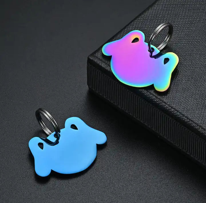 36*25mm Stainless Steel Engravable Dog Tags ( pk of 10 ) / KT0040