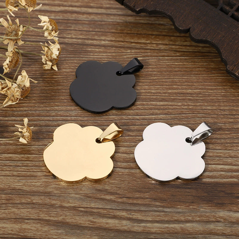 Stainless Steel Engravable Dog Tags ( pk of 10 ) / KT0051