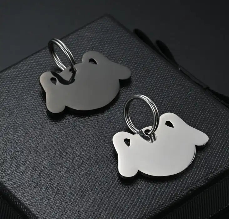 36*25mm Stainless Steel Engravable Dog Tags ( pk of 10 ) / KT0040